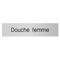 Signalétique gravée Douche femme - Gamme Métal