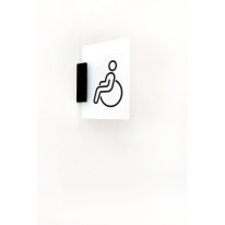 Drapeau H150 x L115 - Toilettes PMR - Gamme ICE