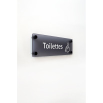 Plaque de porte H100 x L300 - Toilettes PMR - Gamme ICE