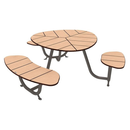 Table de pique-nique - Version standard - Gris