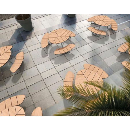 Table de pique-nique en situation