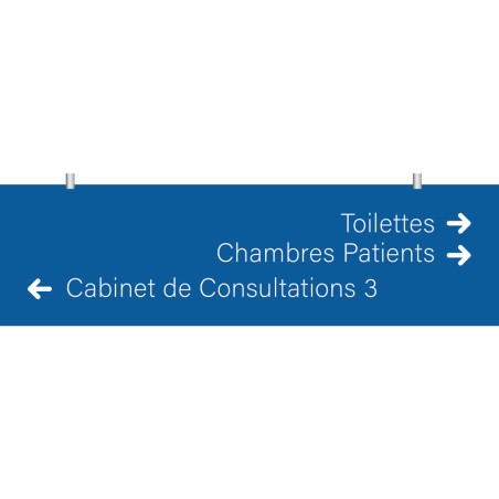 Signalétique suspendue PVC gravé - H 160 x L 590 mm - Gamme Couleur Signalétique suspendue PVC gravé - H 160 x L 590 mm - Gamme Couleur