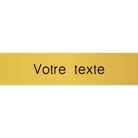 Signalétique Texte gravé personnalisé - Gamme Méta
