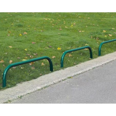 Arceau de bordure acier - Ø 60 mm en situation