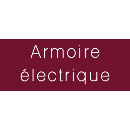 Signalétique gravée Armoire électrique - Gamme Co Signalétique gravée Armoire électrique - Gamme Co
