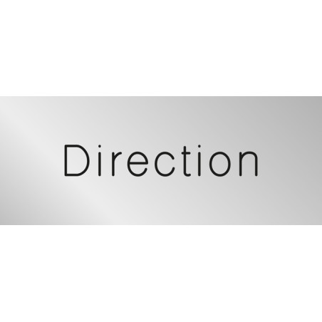 Signalétique gravée Direction  - Gamme Métal