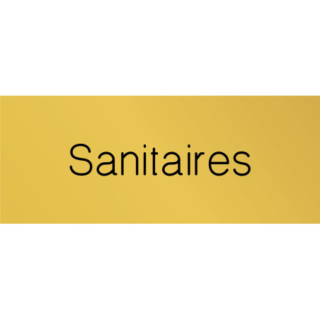 Signalétique gravée Sanitaires - Gamme Métal