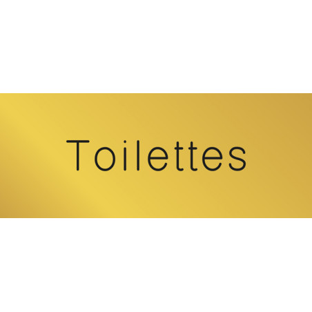Signalétique gravée Toilettes - Gamme Métal