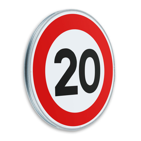 Panneau Limitation de vitesse 20 km/h - B14 Panneau Limitation de vitesse 20 km/h - B14