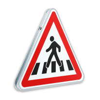 Panneau de danger Passage pour piétons - A13b - Gamme standard - Classe 1