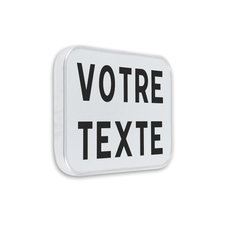 Panonceau Texte Personnalisé 2 lignes - Gamme standard - Classe 1 - 250x350 mm