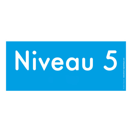 Plaque de Porte Pop-Art® en plexi - Niveau 5 - Rel