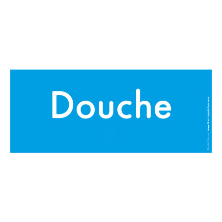 Plaque de Porte Pop Art® en plexi - Douche - Texte Plaque de Porte Pop Art® en plexi - Douche - Texte