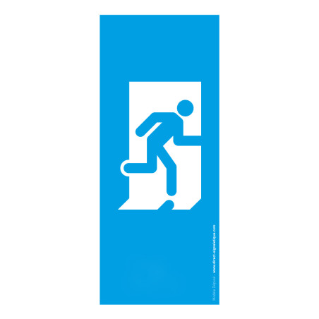 Plaque de Porte Pop Art® en plexi - Evacuation- Re