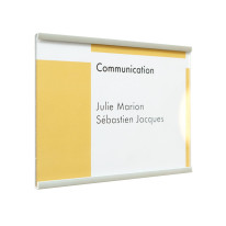 Plaque de porte modulable alu anodisé gamme Spring