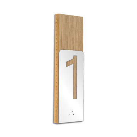 Numéro d´étages Bois et Alu - Gamme Wood® Numéro d´étages Bois et Alu - Gamme Wood®