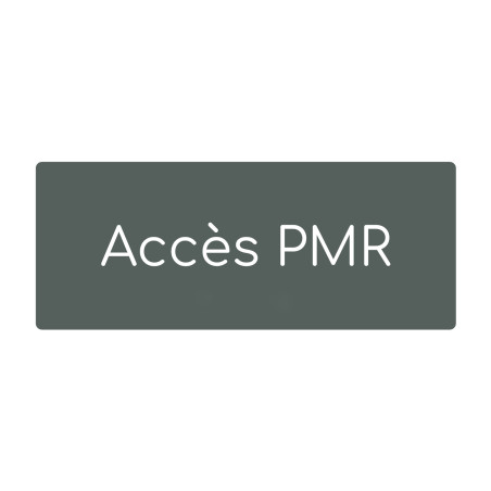 Plaque de porte PVC texte en relief -Accès PMR Plaque de porte PVC texte en relief -Accès PMR