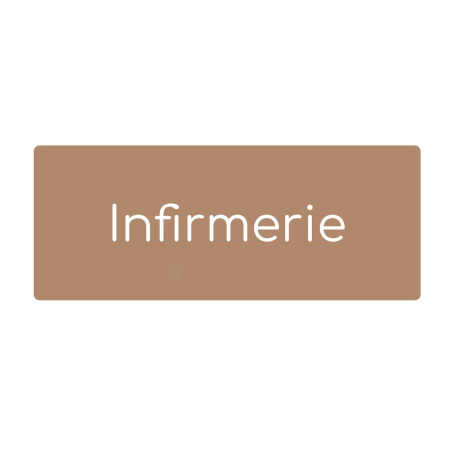 Plaque de porte PVC texte en relief - Infirmerie Plaque de porte PVC texte en relief - Infirmerie
