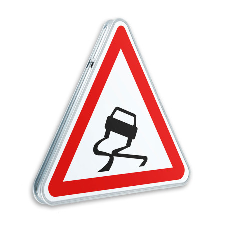 Panneau de danger Chaussée glissante - A4 - Gamme standard - Classe 1 Panneau de danger Chaussée glissante - A4 - Gamme standard - Classe 1