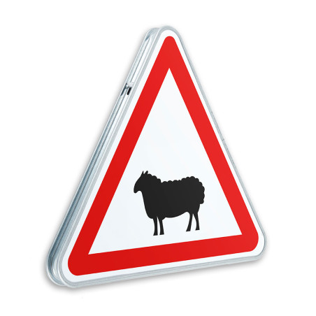Panneau de danger Passage d´animaux domestiques - A15a2 - Gamme standard - Classe 1