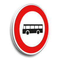 Panneau Accès interdit aux véhicules de transport - B9f - Gamme standard - Classe 1