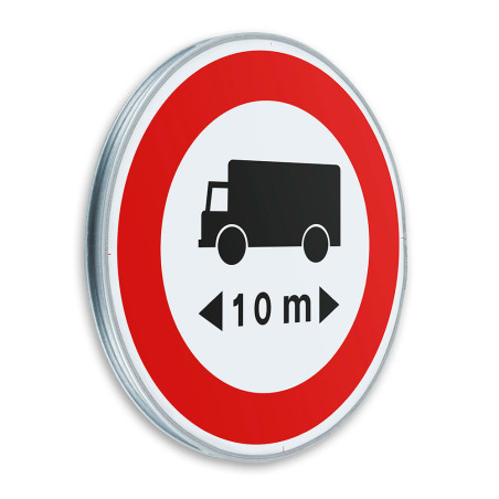 Panneau Limitation de longueur - B10a - Gamme standard - Classe 1 Panneau Limitation de longueur - B10a - Gamme standard - Classe 1