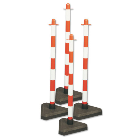 Lot de 4 poteaux lestés - Direct Signalétique