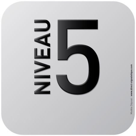 Pictogramme Alu avec relief Niveau 5