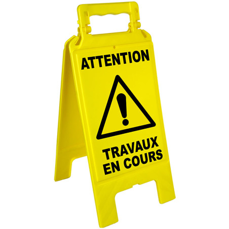 Chevalet de signalisation jaune - Direct Signalétique