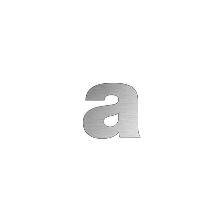 Lettres découpées en alu - h 112 - 150 mm - Minuscule