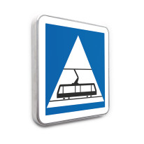 Panneau Traversée de Tramway - C20C - Gamme standard - Classe 1
