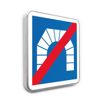 Panneau d´Indication de fin d´un Tunnel - C112 - Gamme standard - Classe 1