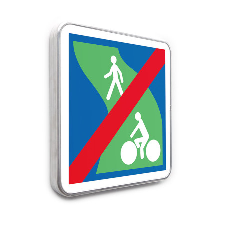 Panneau Fin de voie verte - C116 - Gamme standard - Classe 1 Panneau Fin de voie verte - C116 - Gamme standard - Classe 1