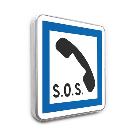 Panneau Poste d´appel d´urgence SOS - CE2a - Gamme standard - Classe 1