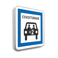 Panneau routier Point de Covoiturage - CE52 - Gamme standard - Classe 1