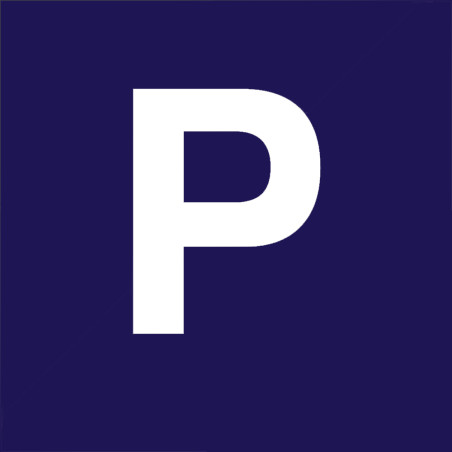 Plaque de porte picto relief - Parking - 120 x 120 mm