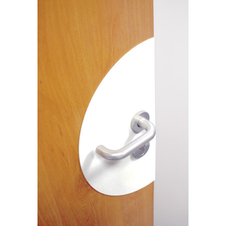Plaque de propreté Demi-lune - PVC antibactérien -