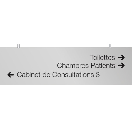 Signalétique suspendue PVC gravé - H 170 x L 600 m Signalétique suspendue PVC gravé - H 170 x L 600 m