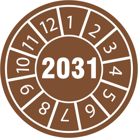 Pastilles calendrier 2031