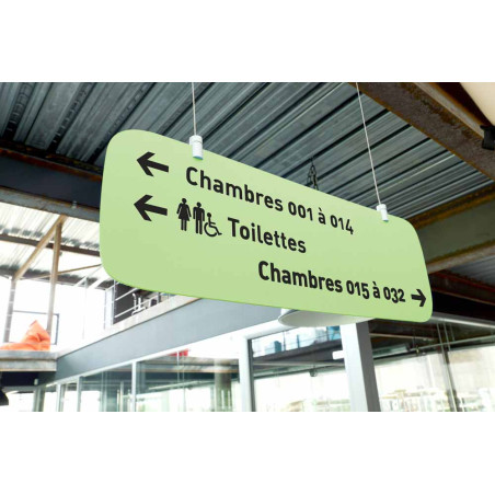 Panneau suspendu personnalisé H 200 x L 600 mm - Touchy®