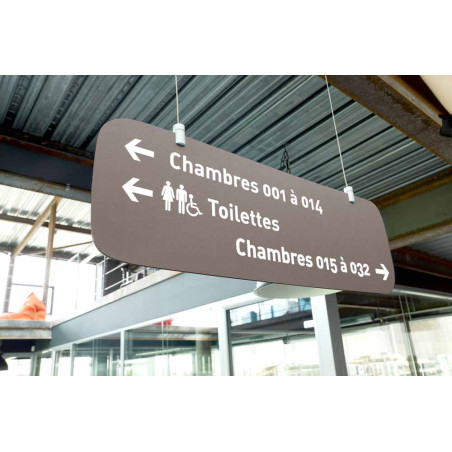 Panneau suspendu personnalisé H 200 x L 600 mm - Touchy®