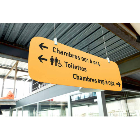 Panneau suspendu personnalisé H 200 x L 600 mm - Touchy®