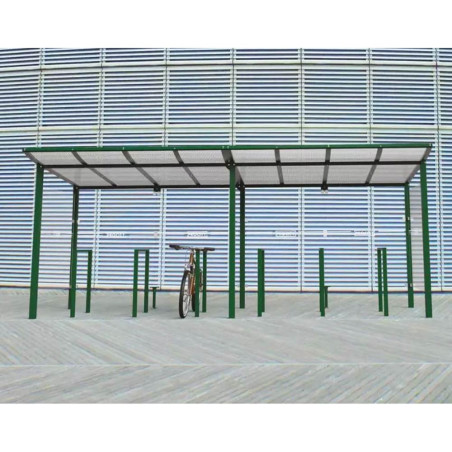 Abri de vélo - Tout-en-un en situation