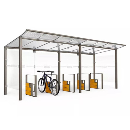 Abri de vélo - Tout-en-un en situation