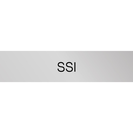 Signalétique gravée SSI - Gamme Métal