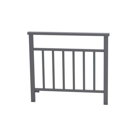 Barrière urbaine à barreaux - L 1000 mm - Gris