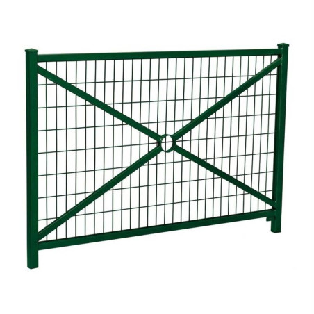Barrière simple croix - gris