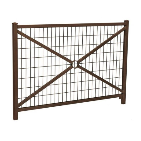 Barrière simple croix - gris
