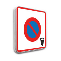 Panneau de stationnement B6b4 - Zone à stationnement payant - Gamme standard - Classe 1
