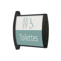 Drapeau Signalétique gamme Acélie noir